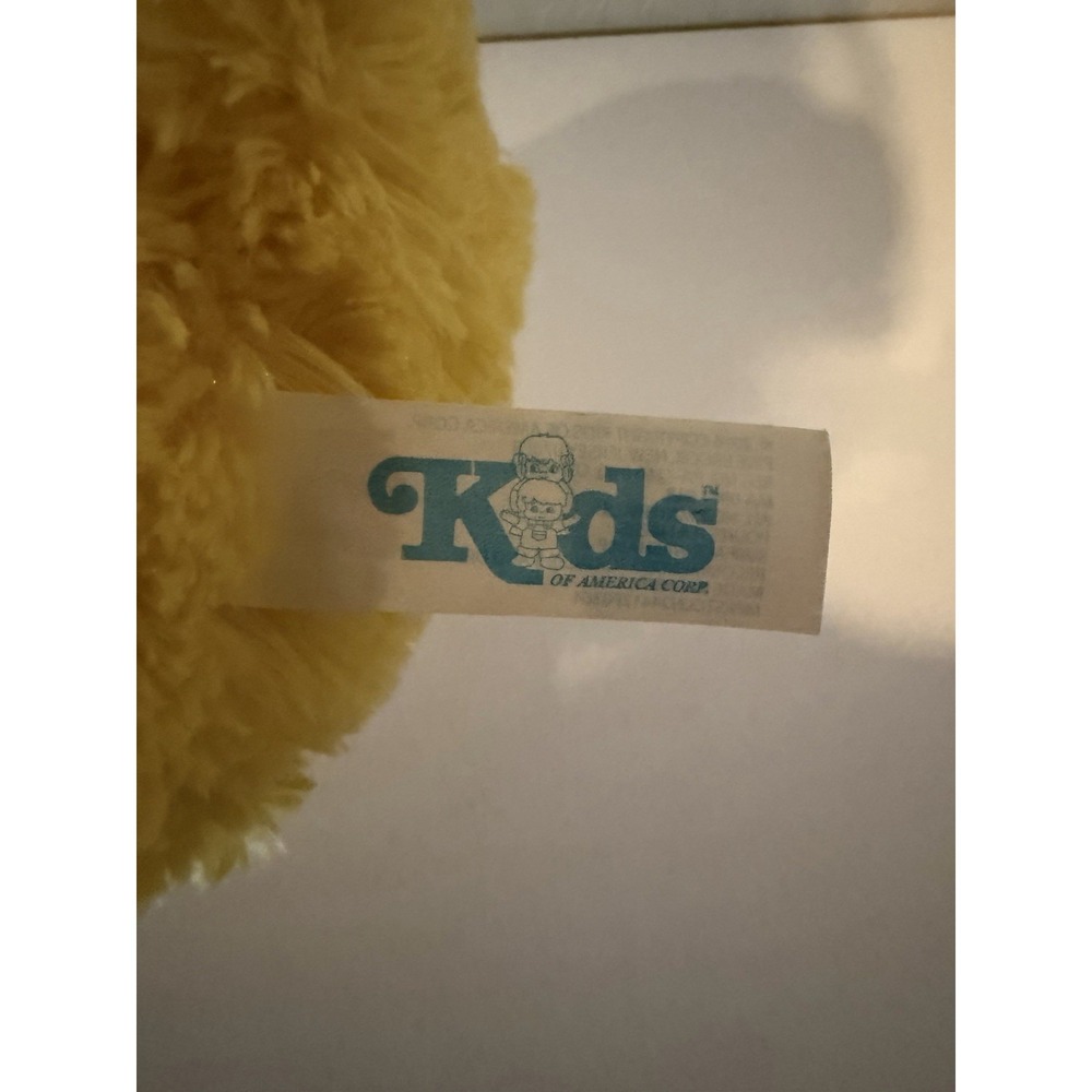 Kids of America Yellow Duck Plush Round Fluffy Stuffed Animal 7" Cute Toy - Picture 3 of 5